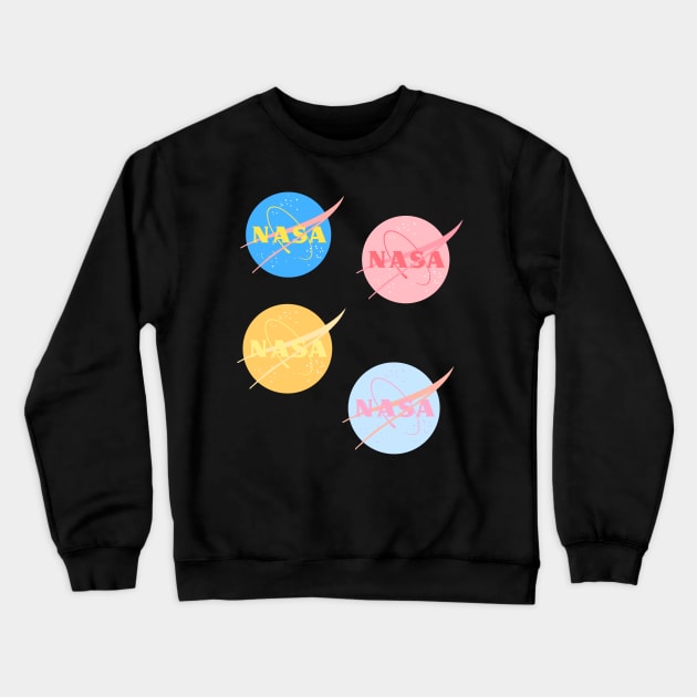 NASA Sticker Pack Crewneck Sweatshirt by JuliesDesigns